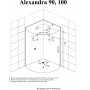 Душевая кабина ACQUAZZONE ALEXANDRA 100 (100x100)