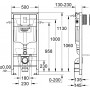 Комплект Система инсталляции для унитазов Grohe Rapid SL 38775001 4 в 1 с кнопкой смыва + Унитаз подвесной AM.PM Tender C45A1739SC