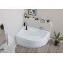 Акриловая ванна Aquanet Graciosa 150x90 L с каркасом + коврик