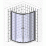 Душевой уголок De Aqua R100100OP-W 100х100, стекло прозрачное