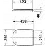 Унитаз подвесной Duravit D-code 45700900A1 безободковый