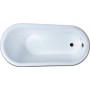 Акриловая ванна Gemy G9030 D фурнитура бронза