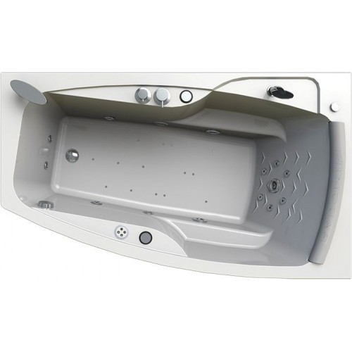 Акриловая ванна Radomir Аризона Спортивный Chrome 170x100 правая с фронтально-торцевой панелью