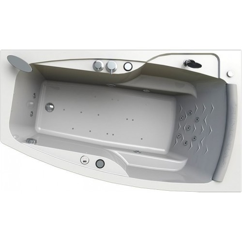 Акриловая ванна Radomir Аризона Лечебный Chrome 170x100 правая с фронтальной панелью