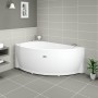 Акриловая ванна Radomir Wachter Бергамо L с гидромассажем и экраном, форсунки белые