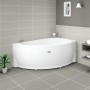 Акриловая ванна Radomir Wachter Бергамо R с гидромассажем и экраном, форсунки белые
