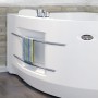 Акриловая ванна Radomir Wachter Ирма 1 L с гидромассажем и экраном, форсунки хром