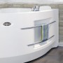 Акриловая ванна Radomir Wachter Ирма 1 R с гидромассажем и экраном, форсунки белые
