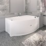 Акриловая ванна Radomir Wachter Монти R с гидромассажем и экраном, форсунки белые
