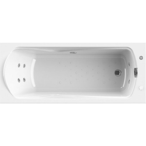 Акриловая ванна Radomir Wachter Сильвия с гидромассажем и экраном, форсунки белые